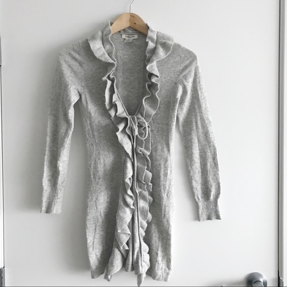 💛 SALE Vertigo Paris Gray Wool Blend Sweater - Picture 2 of 8